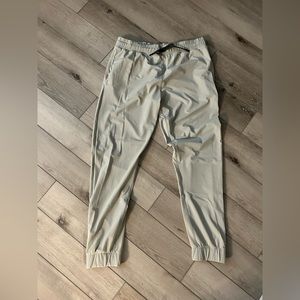 Like new light gray zipper Zyia spandex joggers